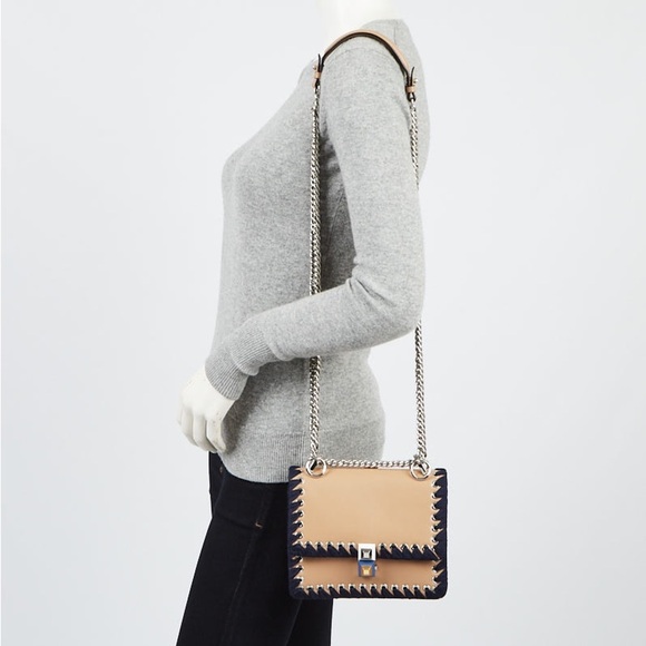 Authentic Fendi Kan 1 whipstitch small crossbody bag - Picture 9 of 10